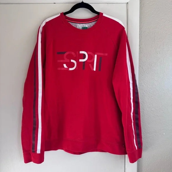 Vintage ESPIRIT Organic red logo sweatshirt - Picture 1 of 5